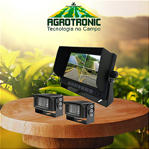 KIT MONITOR DE VÍDEO AGRICOLA (IP67) COM 2 CÂMERAS