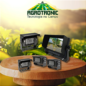 KIT MONITOR DE VIDEO AGRÍCOLA (IP67) COM 4 CÂMERAS