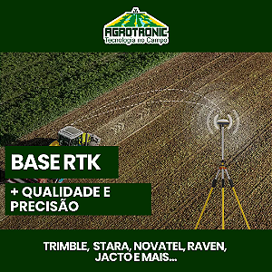 BASE RTK COMPLETA 25KM DE RAIO COM CABO RG213 ( TRIMBLE, AG LEADER, RAVEN, HEXAGON, NOVATEL, CNH)