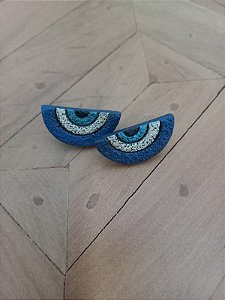 Brinco Olho Grego Metade Pequeno