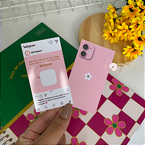 25un Cartão iPhone + Etiquetas adesivas com QR Code do instagram
