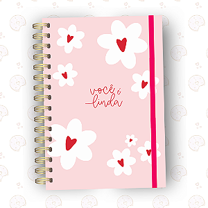 Caderno Você é Linda | A5 ou Colegial | Fixo ou Reposicionável