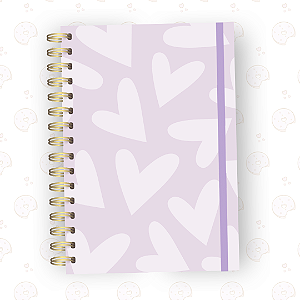 Caderno Lilás Holly | A5 ou Colegial | Fixo ou Reposicionável