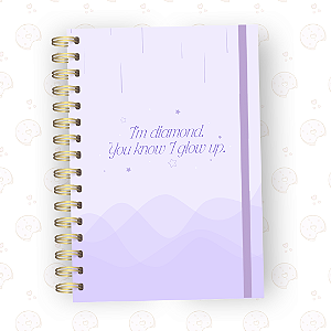 Caderno Diamond | A5 ou Colegial | Fixo ou Reposicionável