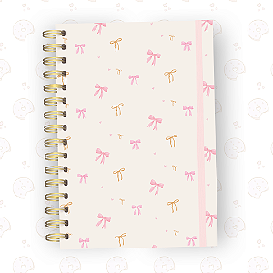 Caderno Laços Amore | A5 ou Colegial | Fixo ou Reposicionável