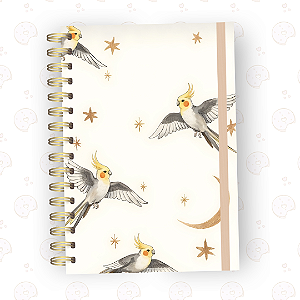 Caderno Calopsita | A5 ou Colegial | Fixo ou Reposicionável