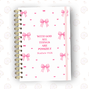 Caderno Faith | A5 ou Colegial | Fixo ou Reposicionável