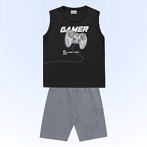Conjunto Infantil Masculino Gamer 100% Algodão - Conforto e Estilo