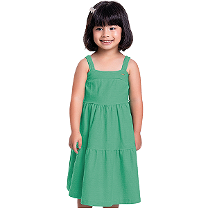 Vestido Infantil três Marias Verde - FAKINI