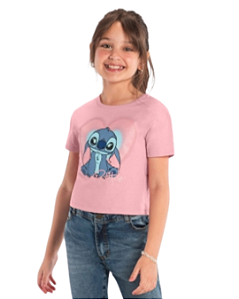 Blusa Infantil Feminina Cropped Stitch Brandili