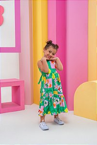 Vestido Infantil Feminino Bela Estampado