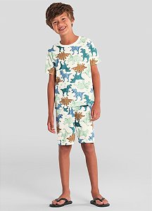 Pijama infantil menino de dinossauro Brandili