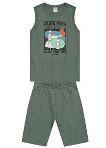 Conjunto Infantil Menino Regata Skate Brandili