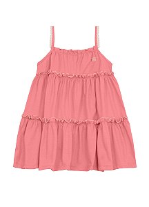 Vestido infantil menina com pompom Brandili