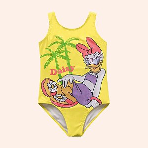 Maio Infantil Menina Minnie Mouse Amarelo Fakini