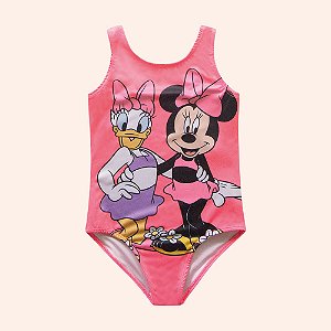 Maio Infantil Menina Minnie Mouse Pink Fakini