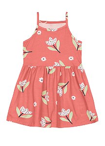 Vestido infantil menina floral Brandili