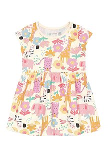 Vestido Infantil Menina de Safari Safari Brandili