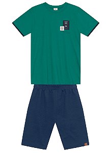 Conjunto infantil menino texturizado Brandili