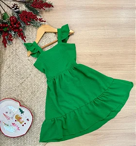 Vestido Infantil Menina Maria Verde Pinho
