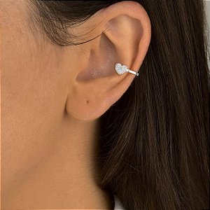Brinco LoveGlow Piercing Fake em Prata 925