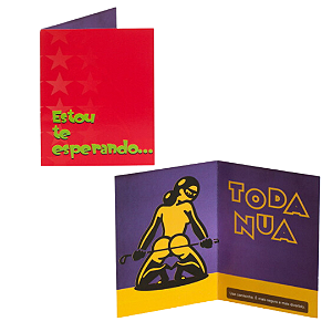 Cartão "Estou te Esperando... Toda Nua"