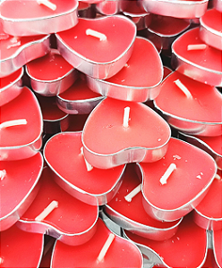 Velas Rechaud coração -  12 unidades