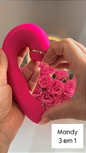 Mandy Vibrador de Ponto G 3 em 1  Com Pulsação, vubração e sugador