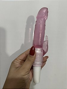Vibrador Jelly Safofa Penetração e Clitores + brinde