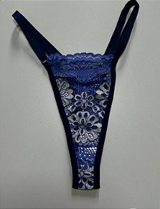CALCINHA TANGA FIO: AZUL OU LILAS (escolher no chat)