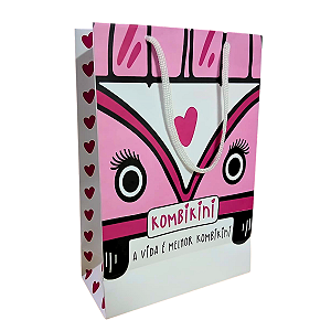Sacolas Personalizadas de Papel 18X26x8cm - ATÉ 2 CORES