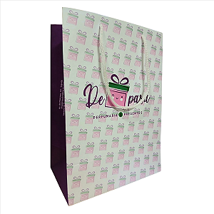 Sacolas Personalizadas de Papel 20X28X12cm - Linha Colorida