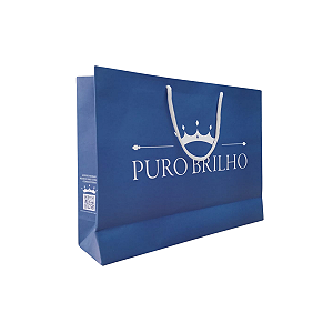 Sacolas Personalizadas de Papel 33,5x25x9cm M - Linha Básica Colorida