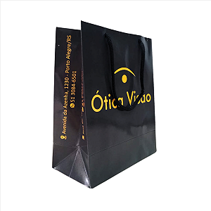 Sacolas Personalizadas de Papel 18,5x22x9cm P - Linha Cartão Colorida