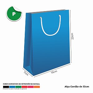 Sacola de papel 15x22x7cm - Linha Cartão Lisas c/ 250 unidades