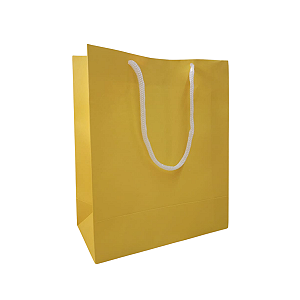 20 Sacolas Basica Amarela P – 18,5LX22AX9Fcm