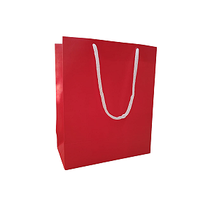 20 Sacolas Basica Vermelha P – 18,5LX22AX9Fcm
