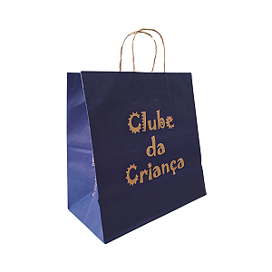 3000 Sacolas de Papel Kraft Personalizadas - Grandes 31x31x15,5cm