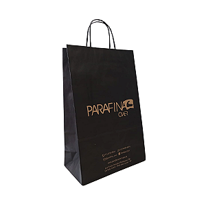 Sacolas de Papel Kraft Personalizadas - Médias 24,5x36x12cm