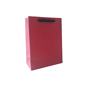 10 Sacolas de Papel Lisas Vermelha P - 15LX22AX7Fcm