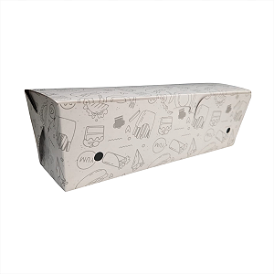 Caixas Personalizadas Para Delivery 22x7x6cm C/50und.