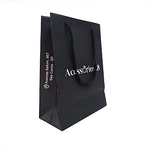 Sacolas Personalizadas de Papel 15x22x7cm - 2 CORES