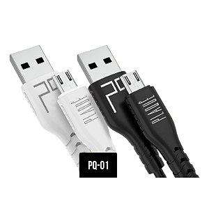 Cabo Turbo 3.0A Plaquê Micro-USB/ V8 - PQ-01