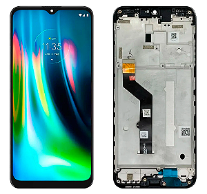 Frontal Moto G9 Play com aro Original Nacional