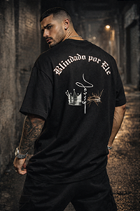 Camiseta Oversized Premium Street Vision Blindado por Jesus