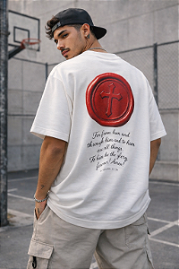 Camiseta Oversized Premium Street Vision -Jesus estampa cristã