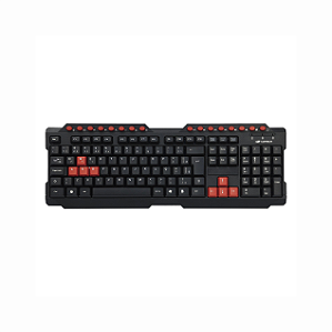 Teclado Gamer C3tech Preto e Vermelho c/ Fio - KG-10BK