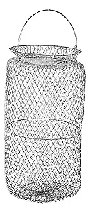 Samburá de Arame Malha 1.5mm com Tampa