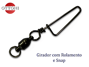 Girador com rolamento e snap