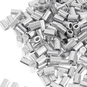 Alumínio Pesca Crimp Mangas, Pesca Barril, Crimping Loop, Linha Crimping Tube,